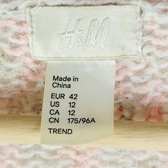 H&M Cozy Pink Speckle Knit Cardigan Shrug - Picture 2 of 10